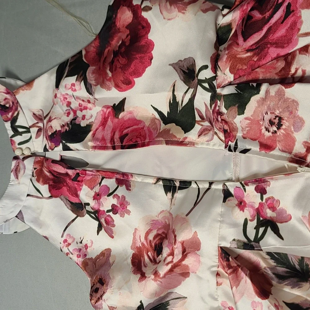 Speechless Kids High Low Dress Girls 16 Pink White‎ Floral Halter Formal Party